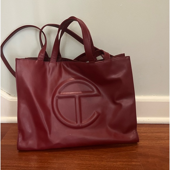Rare!! Telfar Medium Shopping Bag - Oxblood - Picture 1 of 6